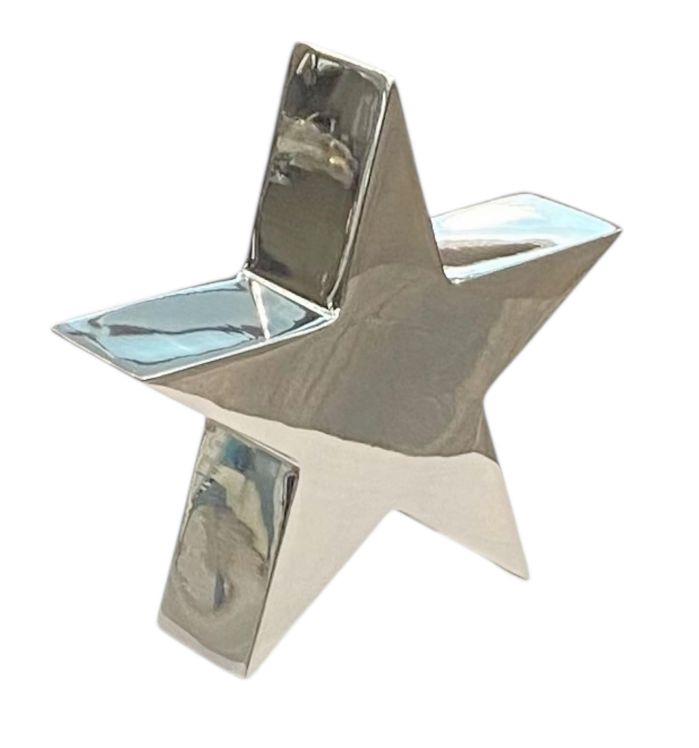 DEKOR CSILLAG - ezüstszínű, Design, fém (18/18/4cm) - X-Mas