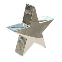 DEKOR CSILLAG - ezüstszínű, Design, fém (18/18/4cm) - X-Mas
