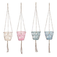 UKRASNA SAKSIJA  prirodni materijali  - pink/zelena, Osnovno, prirodni materijali (15/13cm)