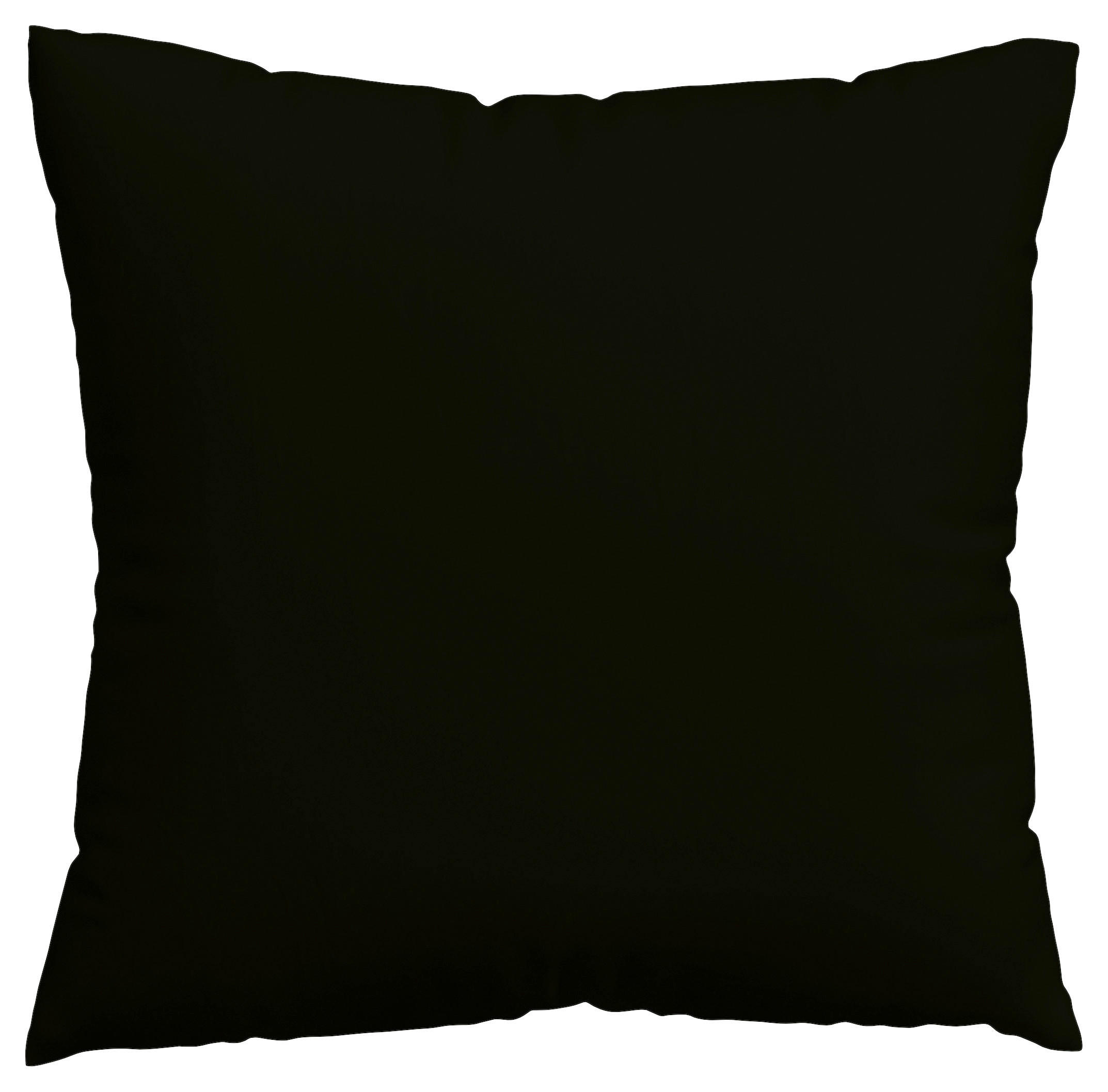 KOPFKISSENBEZUG WOVEN SATIN 80/80 cm  - Schwarz, Basics, Textil (80/80cm) - Schlafgut