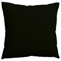 KOPFPOLSTERBEZUG WOVEN SATIN 80/80 cm  - Schwarz, Basics, Textil (80/80cm) - Schlafgut
