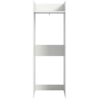 SKRINKA NA PRÁČKU, biela, 66/195/60 cm - biela, Basics, kompozitné drevo (66/195/60cm) - MID.YOU