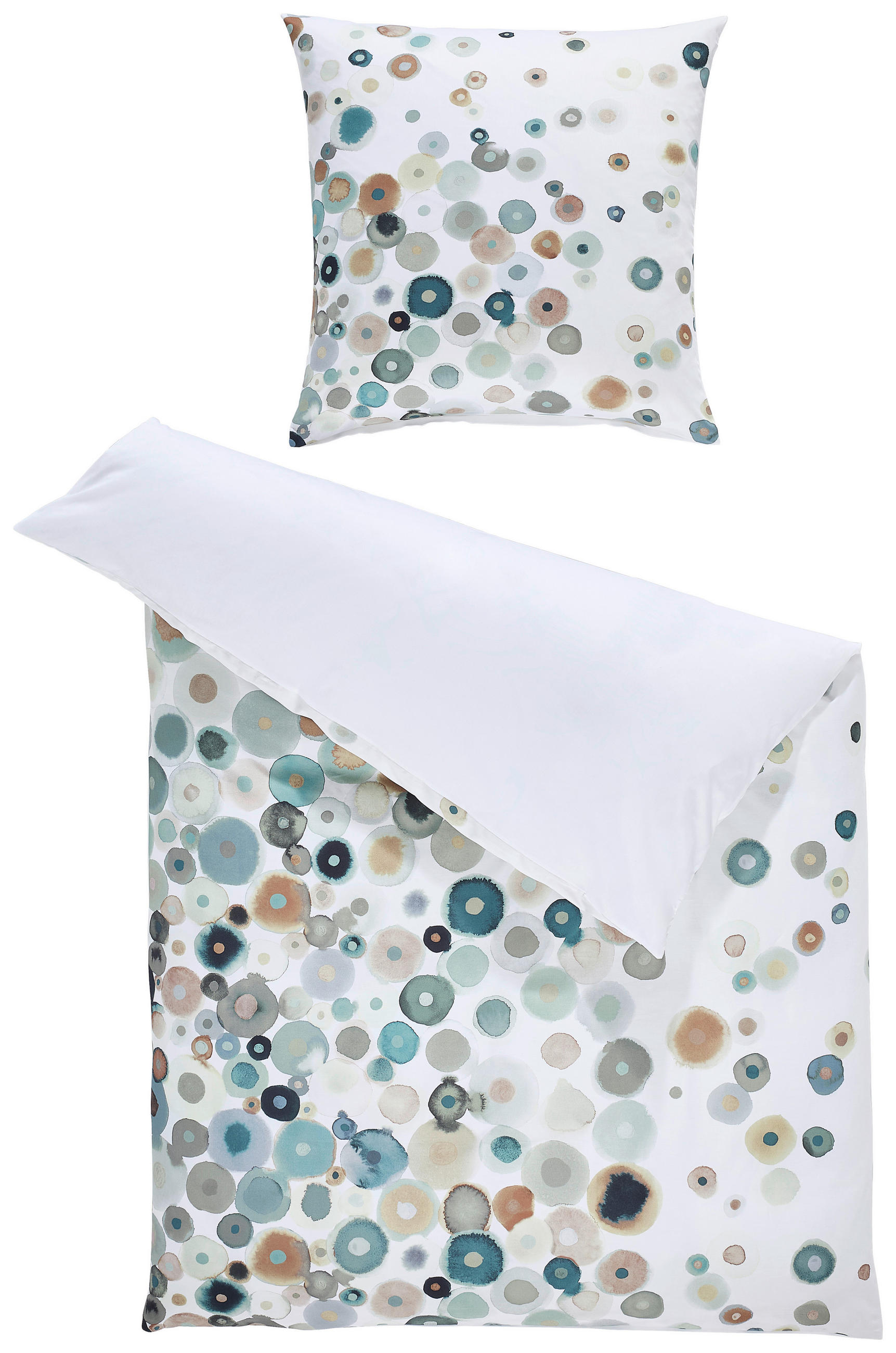 BETTWÄSCHE 155/220 cm  - Salbeigrün, Design, Textil (155/220cm) - Janine