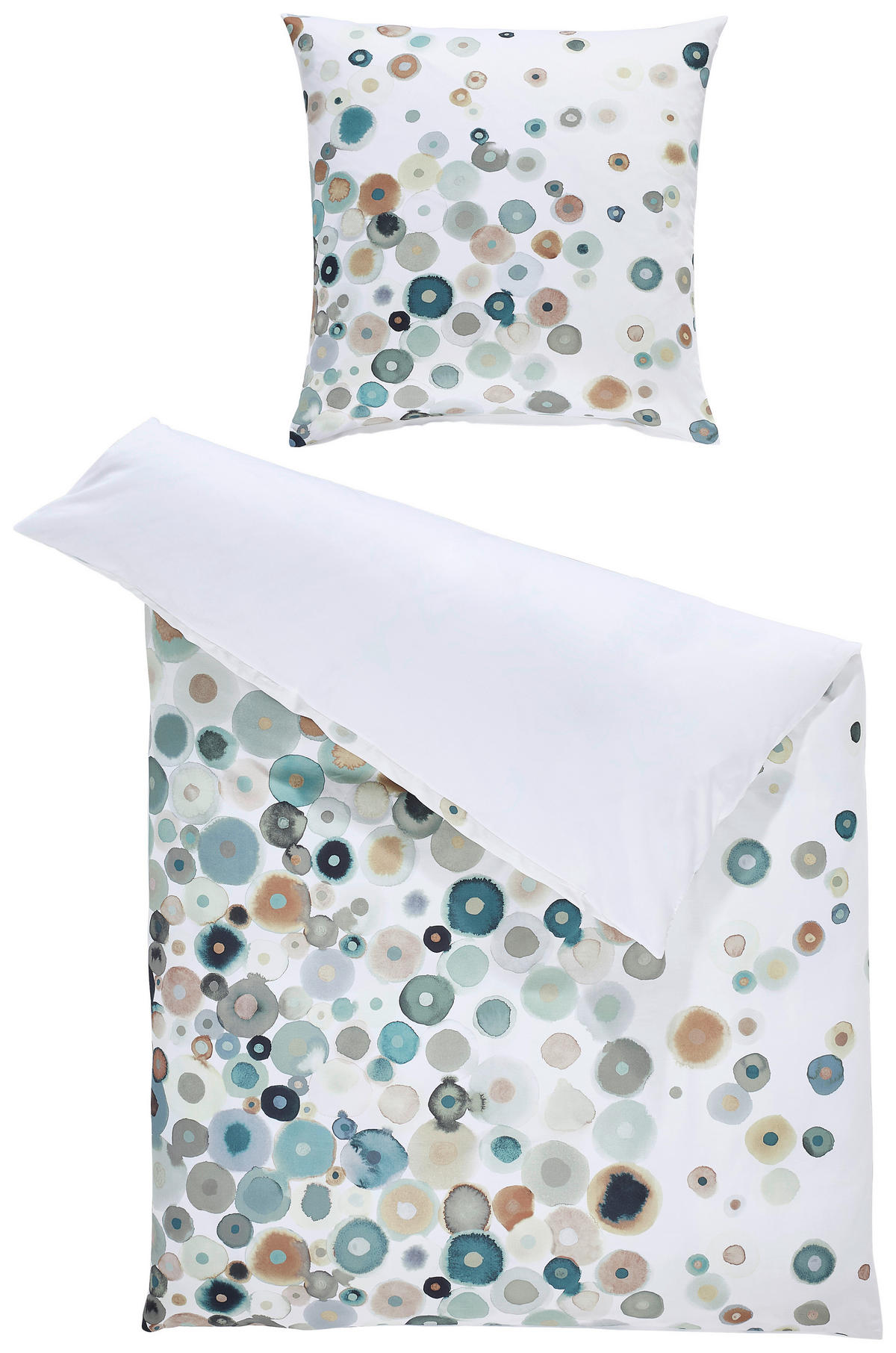 BETTWÄSCHE 155/220 cm  - Salbeigrün, Design, Textil (155/220cm) - Janine