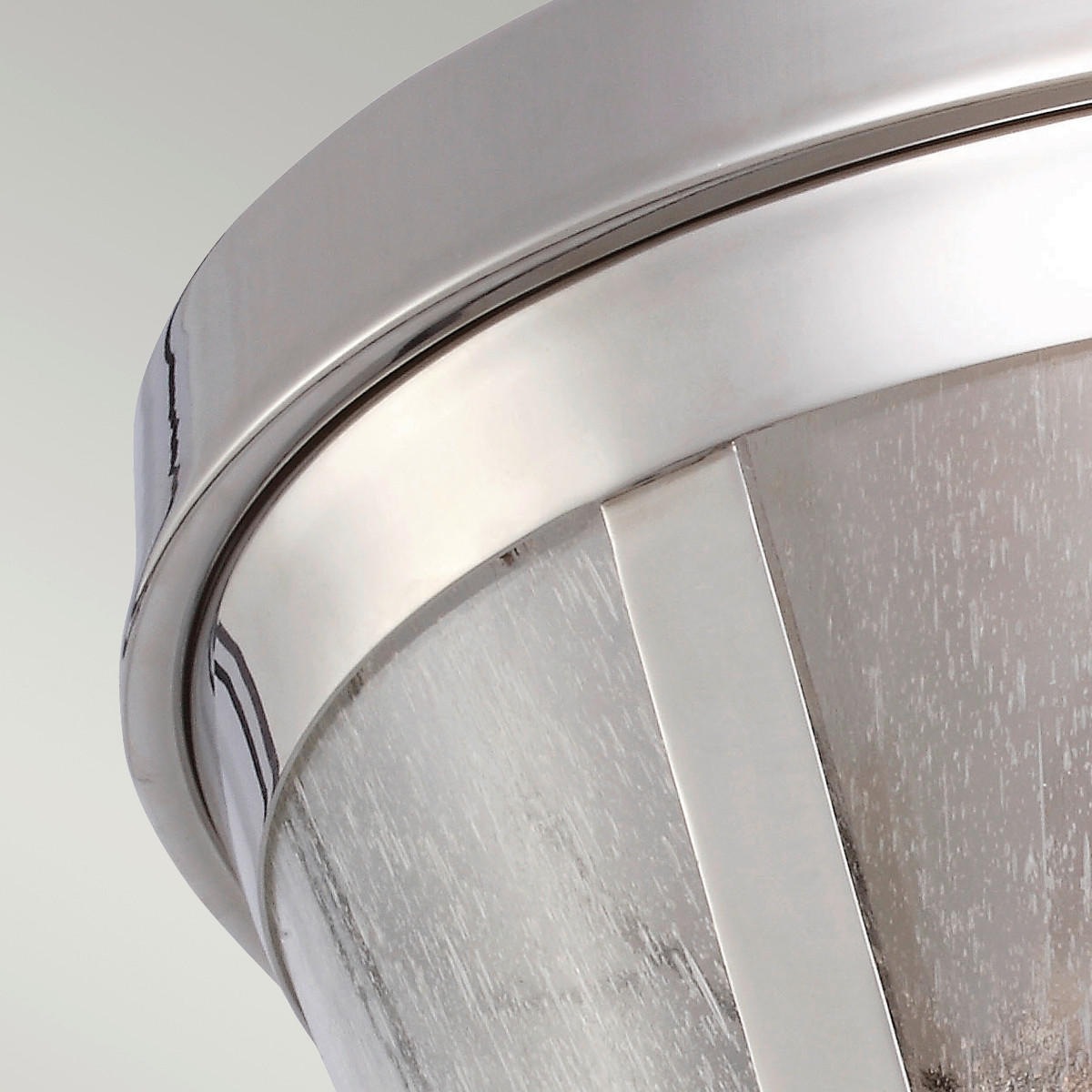 TAKLAMPA Elstead Harrow 34.9/16.5 cm  - nickelfärgad, Basics, metall (34.9/16.5cm) - Elstead Lighting