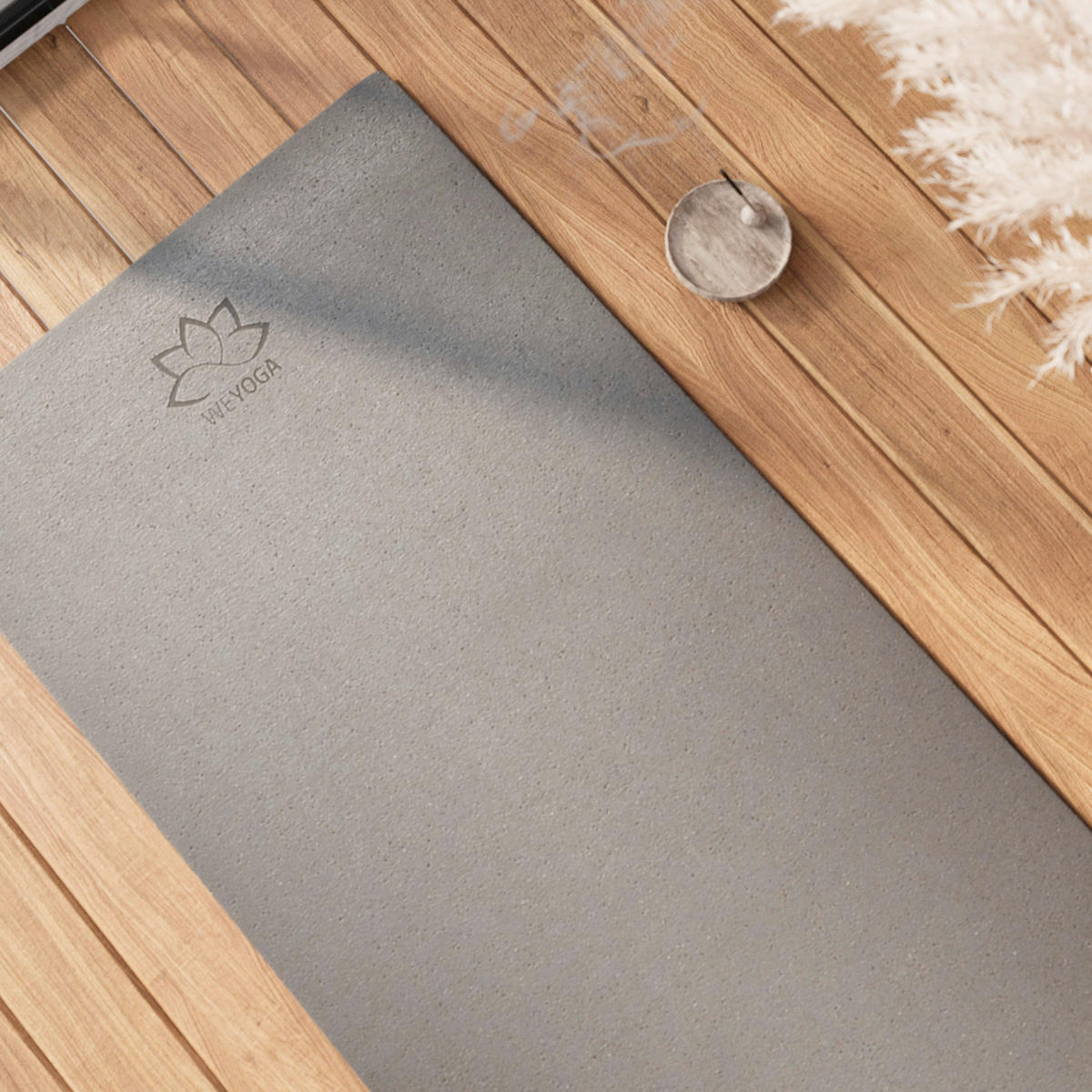 YOGAMATTE - Anthrazit, Basics, Holz/Kunststoff (60/190cm) - WECON HOME