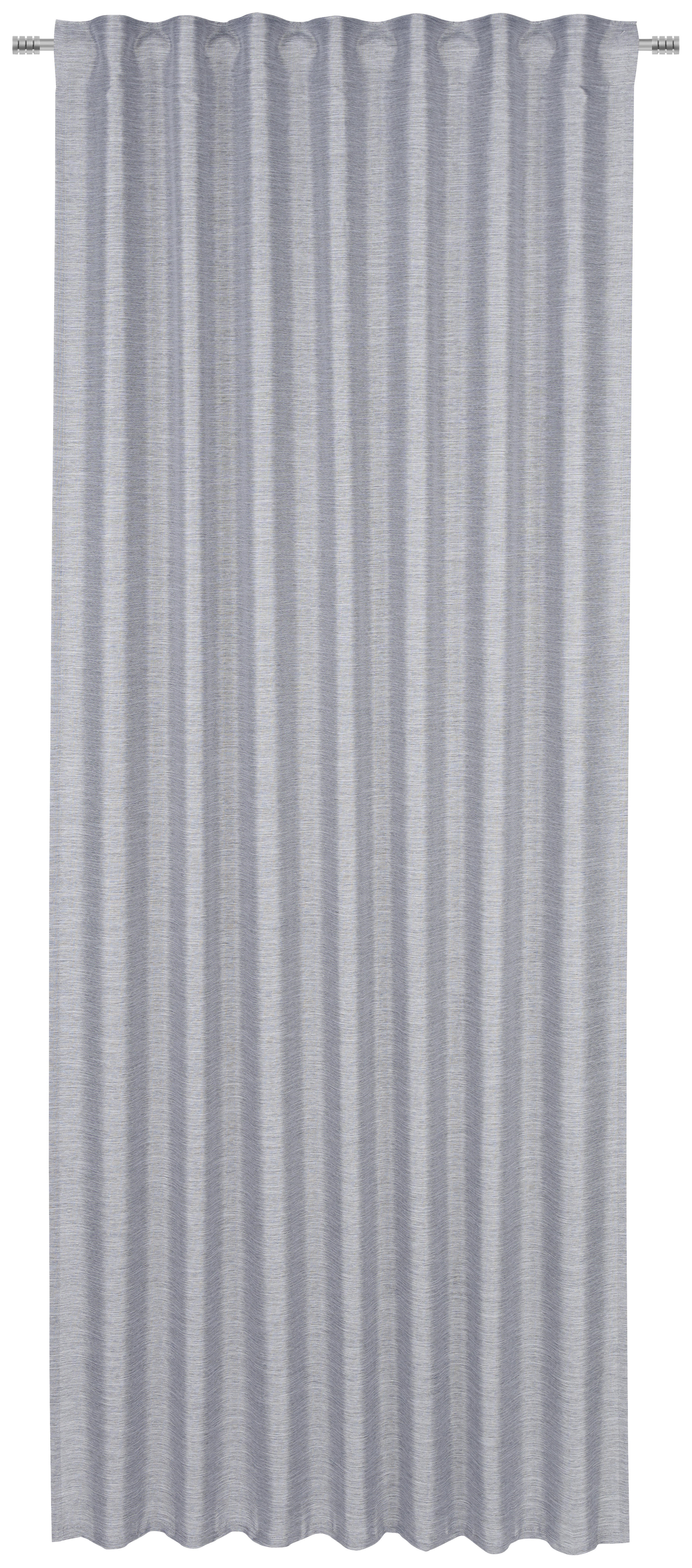 FERTIGVORHANG Kira halbtransparent 135/245 cm   - Anthrazit/Silberfarben, Basics, Textil (135/245cm) - Esposa