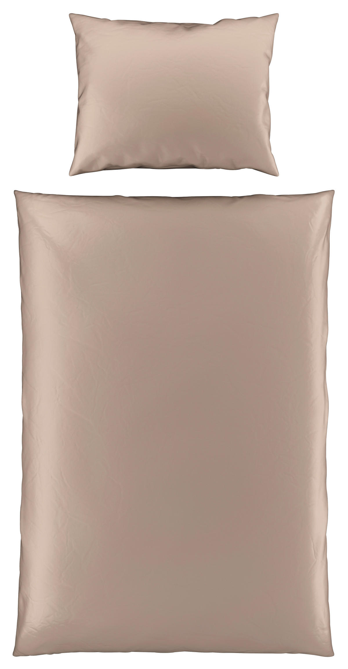 ÁGYNEMŰHUZAT-GARNITÚRA 140/200 cm  - taupe, Basics, textil (140/200cm) - Novel