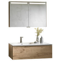 BADEZIMMER  in 96,4 cm  - Eichefarben/Weiß, Natur, Holz/Stein (96,4cm) - Voglauer