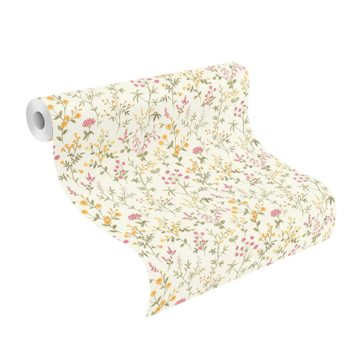 TAPETE - Weiß, ROMANTIK / LANDHAUS, Textil (600/53cm) - Tesa