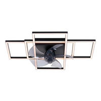 PLAFONSKI VENTILATOR - siva/crna, Osnovno, metal/plastika (54/42/12cm) - Mican