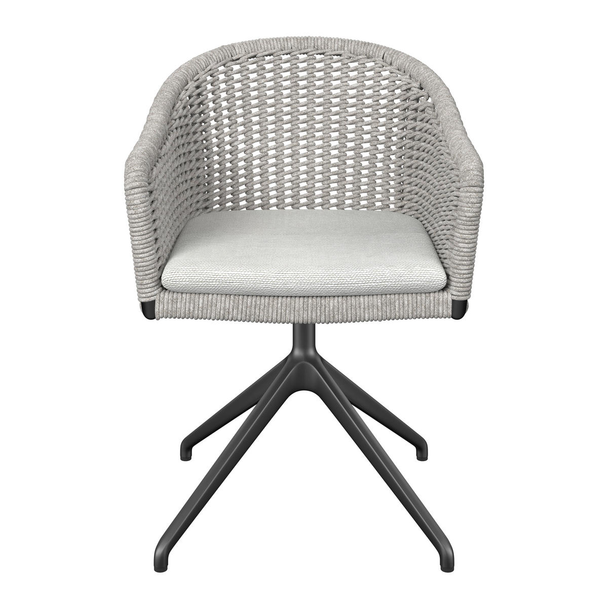 KERTI SZÉK fém, textil bézs  - bézs/antracit, Basics, textil/fém (56/78,5/62,5cm) - Amatio