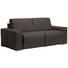 SCHLAFSOFA in Textil Dunkelbraun - Chromfarben/Dunkelbraun, Design, Textil/Metall (210/90/102cm) - Dieter Knoll SCHLAFSOFA in Textil Dunkelbraun - Chromfarben/Dunkelbraun, Design, Textil/Metall (210/90/102cm) - Dieter Knoll