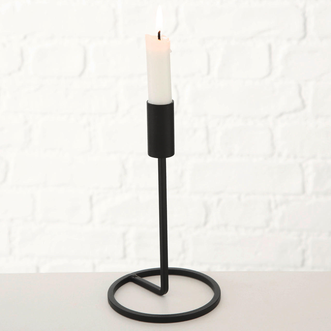 HENGERGYERTYATARTÓ - fekete, Basics, fém (11/20cm)