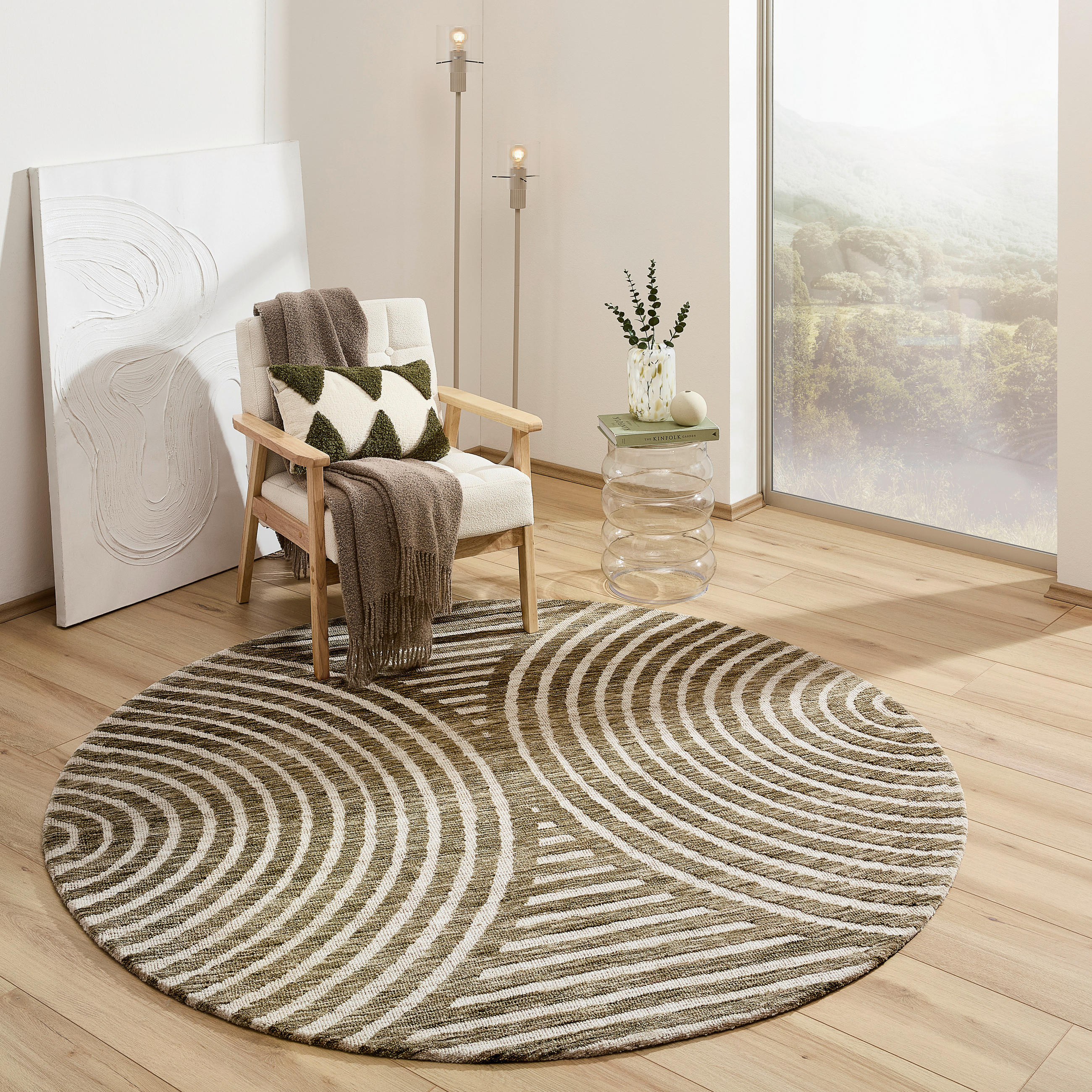 TUFTTEPPICH 180 cm Grün  - Grün, Basics, Textil (180cm) - Novel