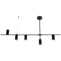 HÄNGELEUCHTE 123/12/66 cm   - Schwarz, Design, Metall (123/12/66cm) - Collet's Monde