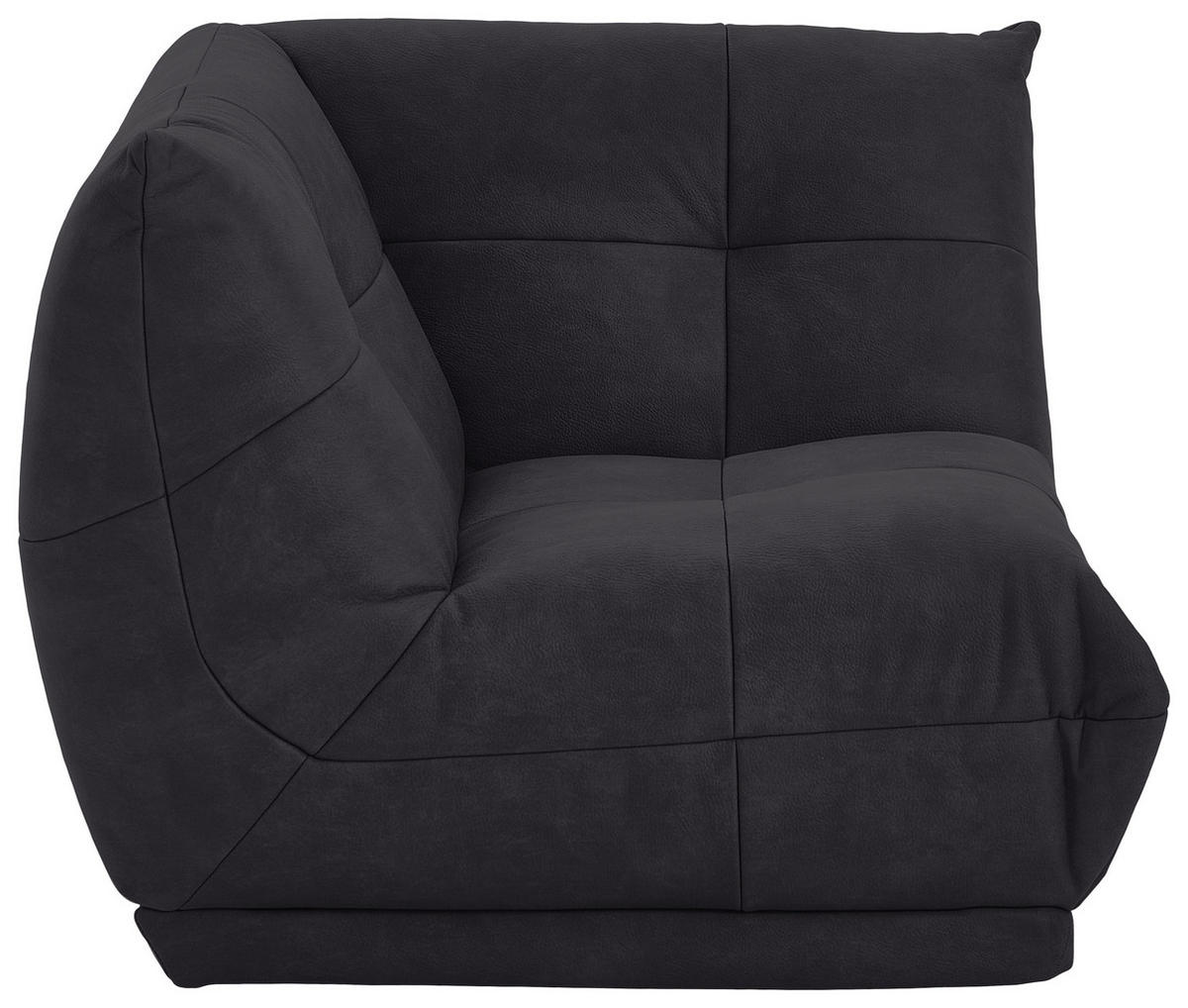 SOFFMODUL i läderimitation svart  - svart, Trend, textil (105/80/105cm) - Livetastic