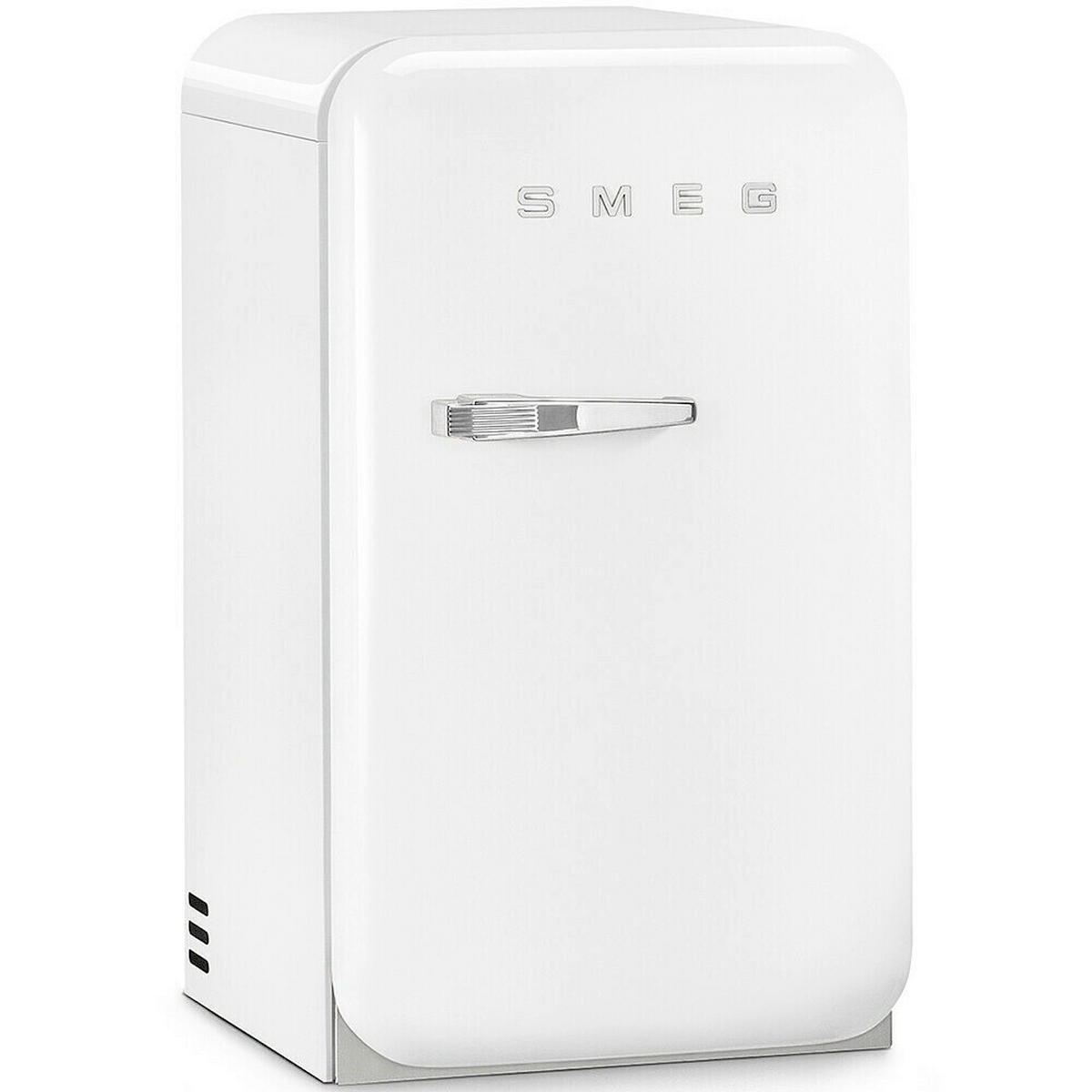 MINIKÜHLSCHRANK - Weiss Hochglanz, Trend, Metall (40,4/72,5/57cm) - SMEG