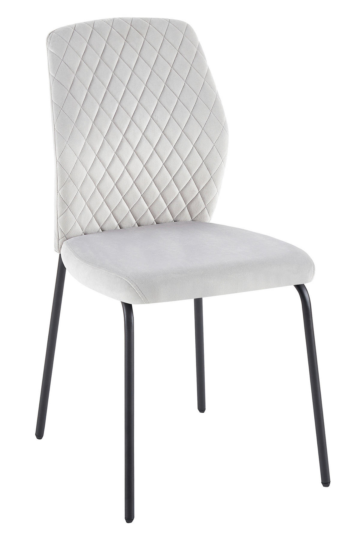 SADA STOLIČIEK 2 kus - čierna/svetlosivá, Modern, kov/textil (46,5/92/56,5cm) - Livetastic