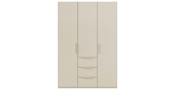 DREHTÜRENSCHRANK 151/235/61 cm,  in Champagner, 3-türig  - Champagner, Basics, Holzwerkstoff/Metall (151/235/61cm) - Novel
