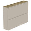 HÄNGESCHUHSCHRANK Eichefarben, Sandfarben  - Sandfarben/Eichefarben, Design, Holzwerkstoff (110/82/22cm) - Moderano