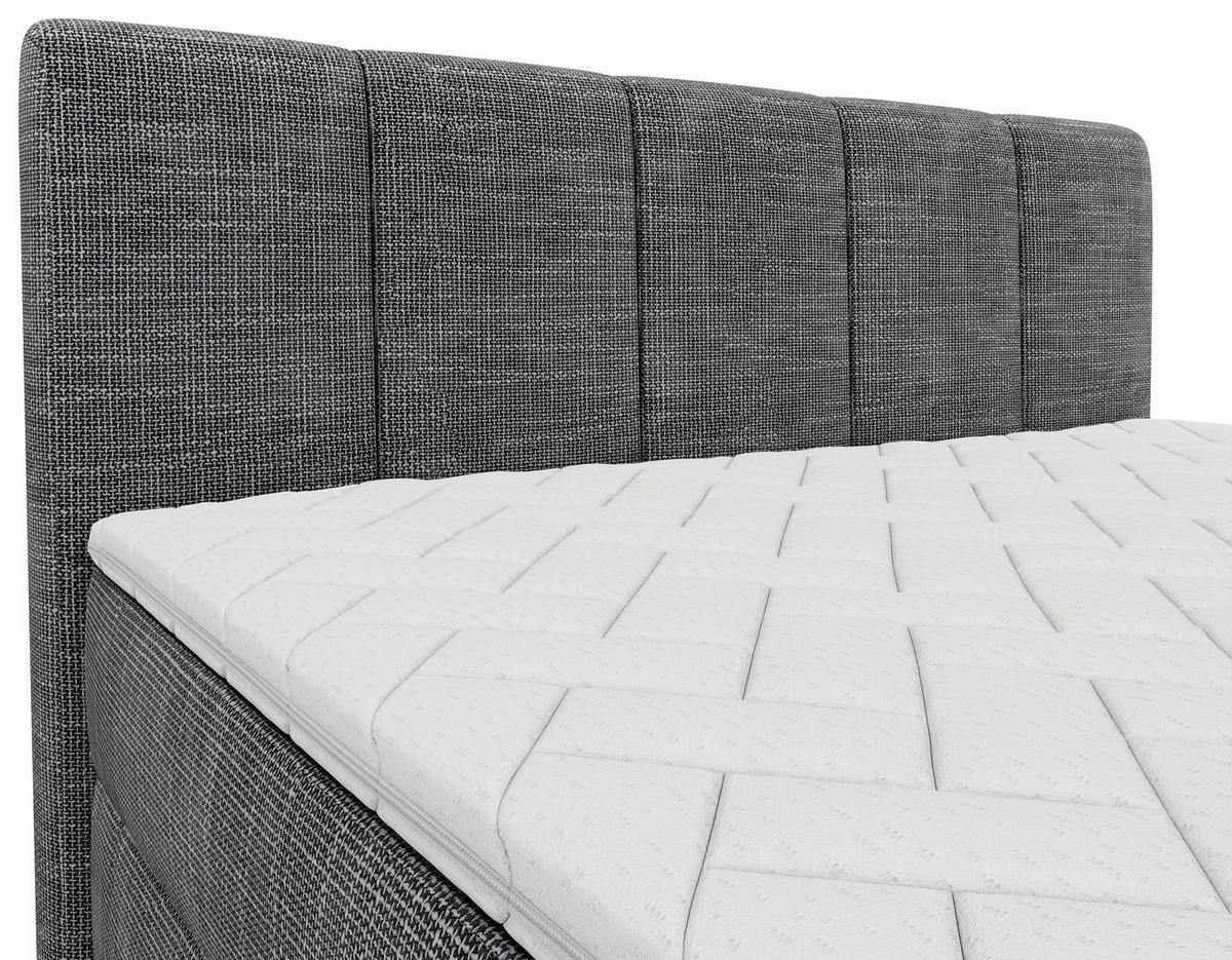 BOXBETT 140/200 cm,  in Anthrazit,  {item.attr('349-543‘),[, ]}{item.attr('328-587‘),[ ]} - Anthrazit/Buchefarben, MODERN, Holz/Holzwerkstoff (140/200cm) - MID.YOU