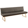 SITZBANK in Holz, Textil Braun, Hellbraun, Wildeiche  - Hellbraun/Wildeiche, Design, Holz/Textil (214/88/66cm) - Koinor