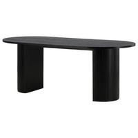 ESSTISCH in Holzwerkstoff, Holz 200/90/75 cm  - Schwarz, Design, Holz/Holzwerkstoff (200/90/75cm) - Livetastic