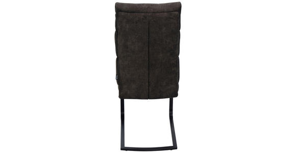 SCHWINGSTUHL  Stoffauswahl Webstoff  - Schwarz/Braun, Design, Textil/Metall (47/106/63cm) - Novel