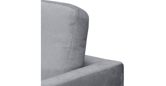 ECKSOFA Grau Chenille Rückenkissen, Rücken echt  - Silberfarben/Grau, KONVENTIONELL, Textil/Metall (143/284cm) - Carryhome