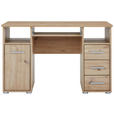 SCHREIBTISCH 120/67/75 cm  in Eiche Artisan  - Silberfarben/Eiche Artisan, Basics, Holz/Kunststoff (120/67/75cm) - Carryhome