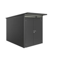 GERÄTEHAUS 180/218/300 cm  - Dunkelgrau, Design, Metall (180/218/300cm) - Biohort