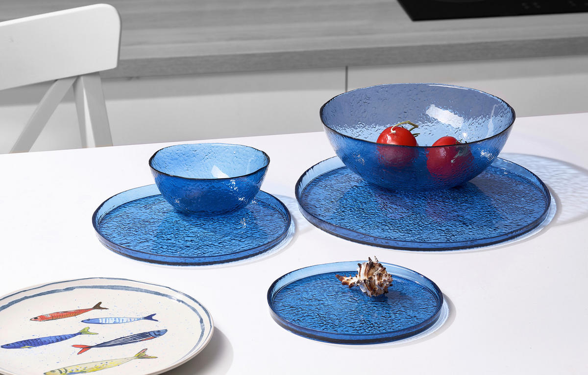 SCHALE Viola blau   - Blau, KONVENTIONELL, Glas (15/6,5cm) - Ritzenhoff Breker