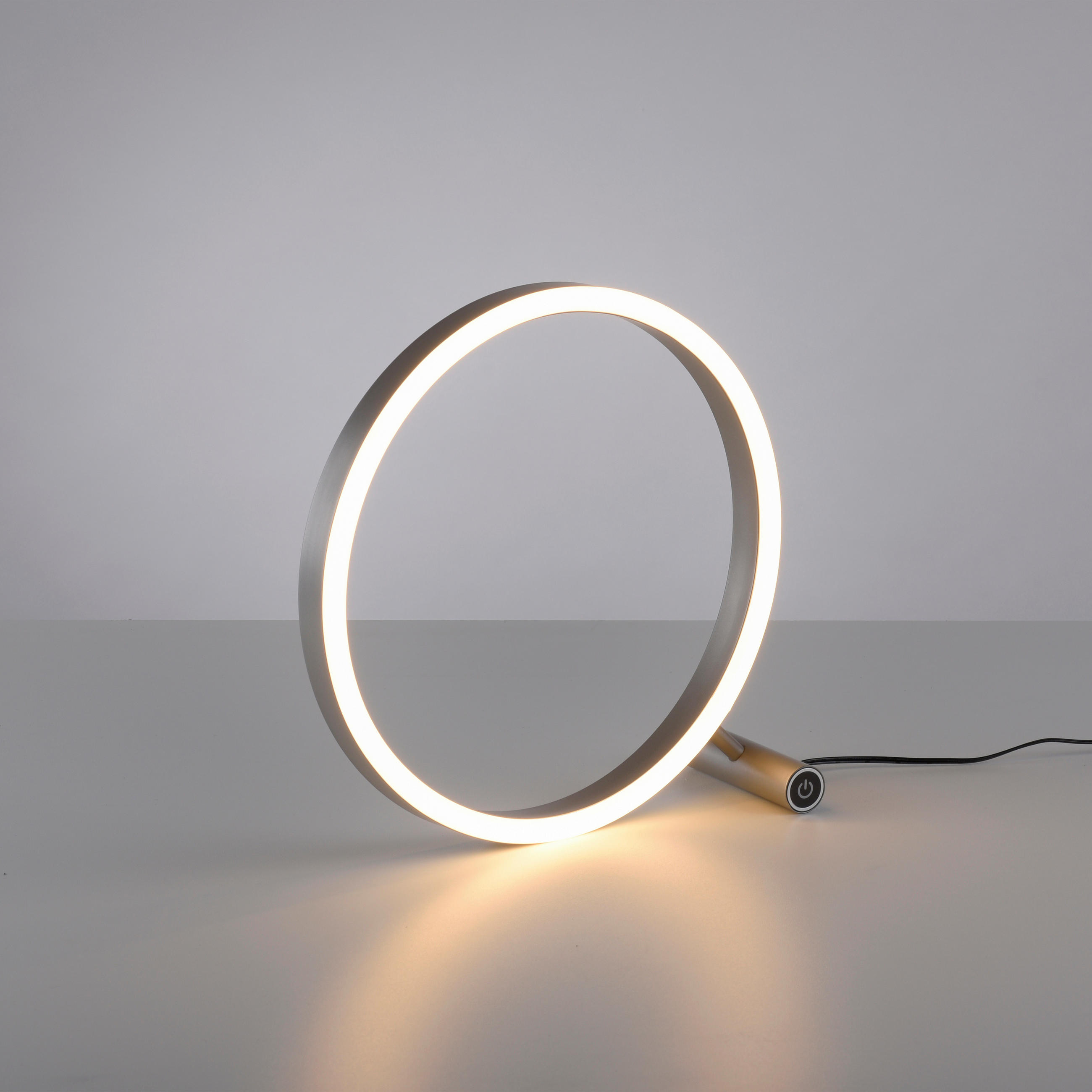 STOLNÍ LED LAMPA, dotykový stmívač, 28,5/10/28 cm - barvy hliníku, Design, kov/plast (28,5/10/28cm)