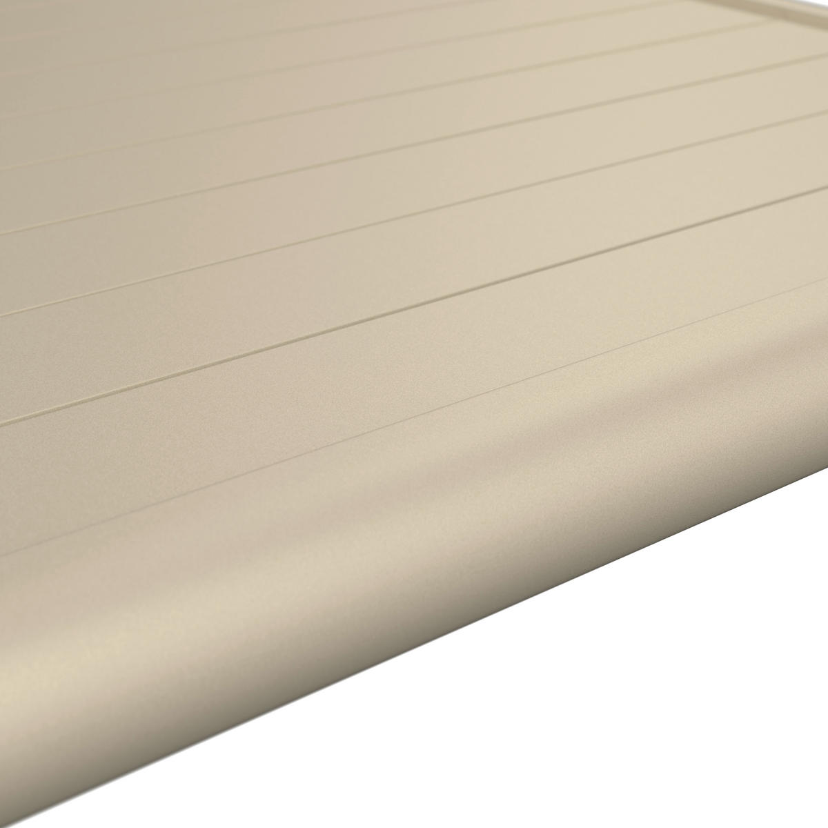 LOUNGEGARNITUR 169/289 cm Aluminium  - Sandfarben/Beige, Design, Textil/Metall (169/289cm) - Amatio