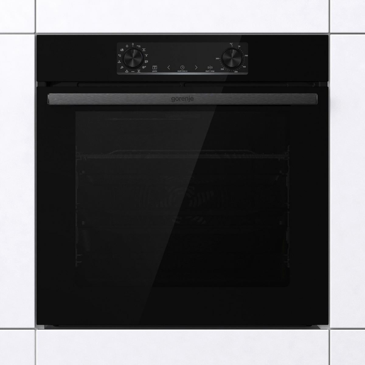 EINBAUBACKOFEN BOS6737E20FBG  - Schwarz, Basics, Metall (59,5/59,5/56,4cm) - Gorenje