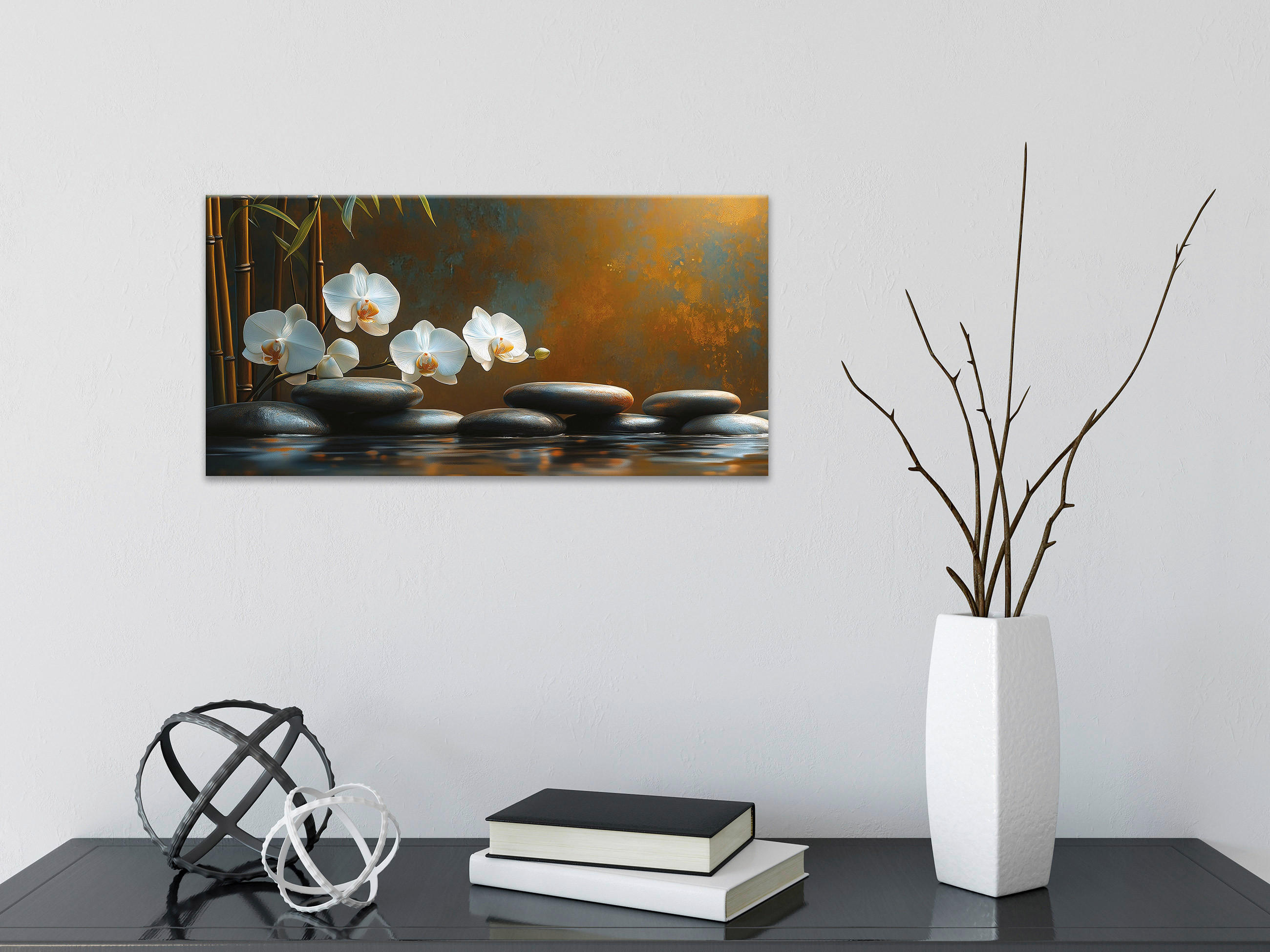 KEILRAHMENBILD Zen 20/40 cm  - Multicolor, Basics, Holz/Papier (20/40cm)