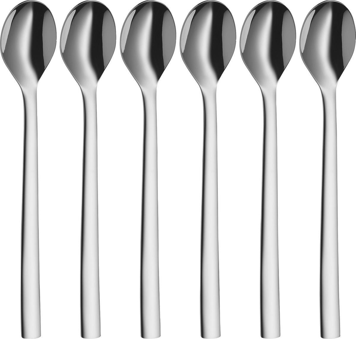 LATTE-MACCHIATO-LÖFFELSET - Edelstahlfarben, Basics, Metall (19cm) - WMF