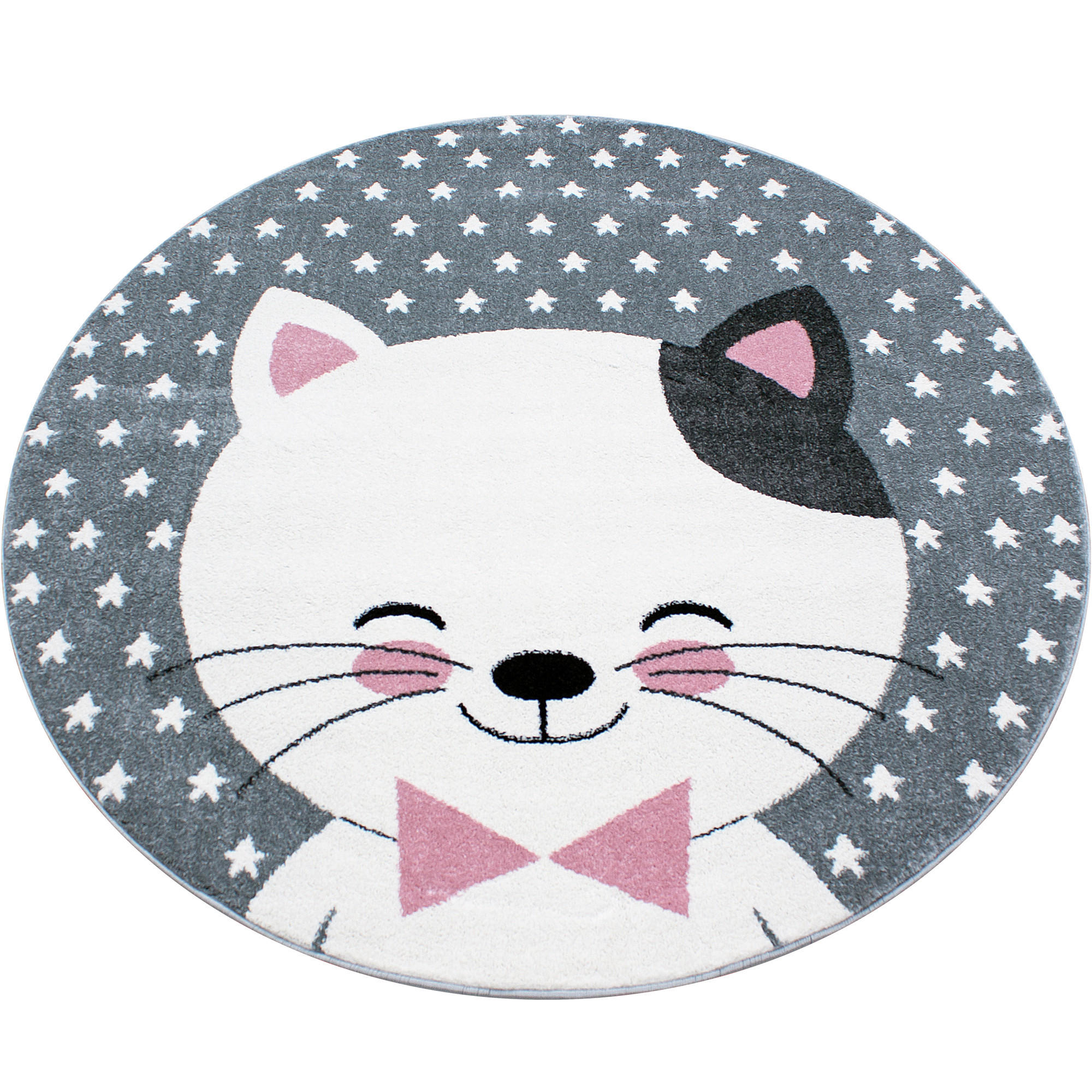KINDERTEPPICH 120 cm Kids 550 Katze  - Pink/Weiß, Trend, Textil (120cm) - Ayyildiz 