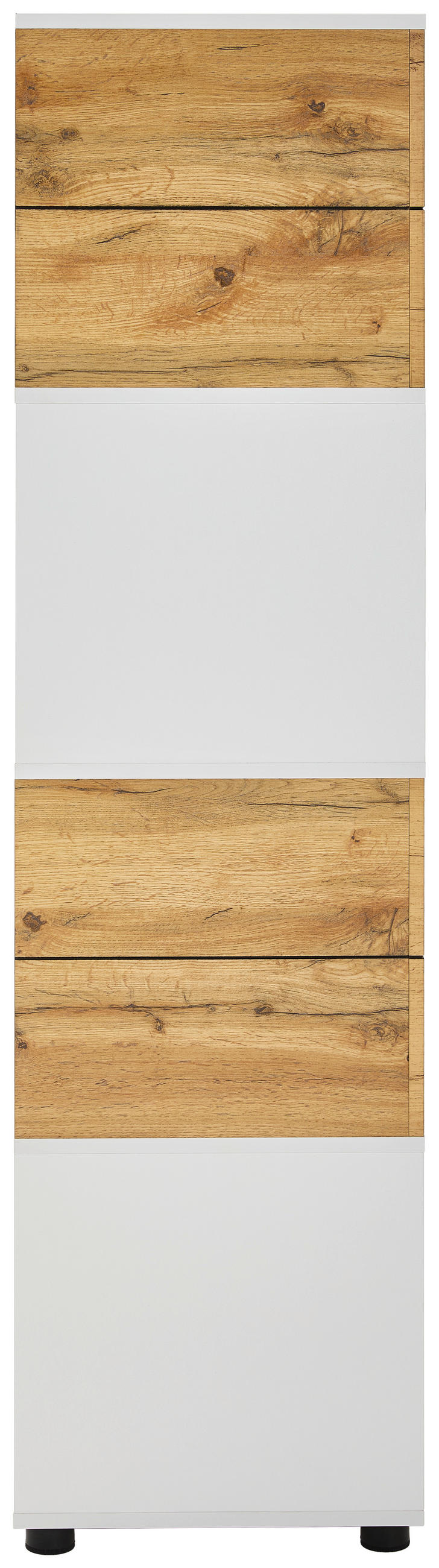 HYLLA i 80/149/40 cm vit, ekfärgad  - vit/svart, Natur, trämaterial/plast (80/149/40cm) - MID.YOU