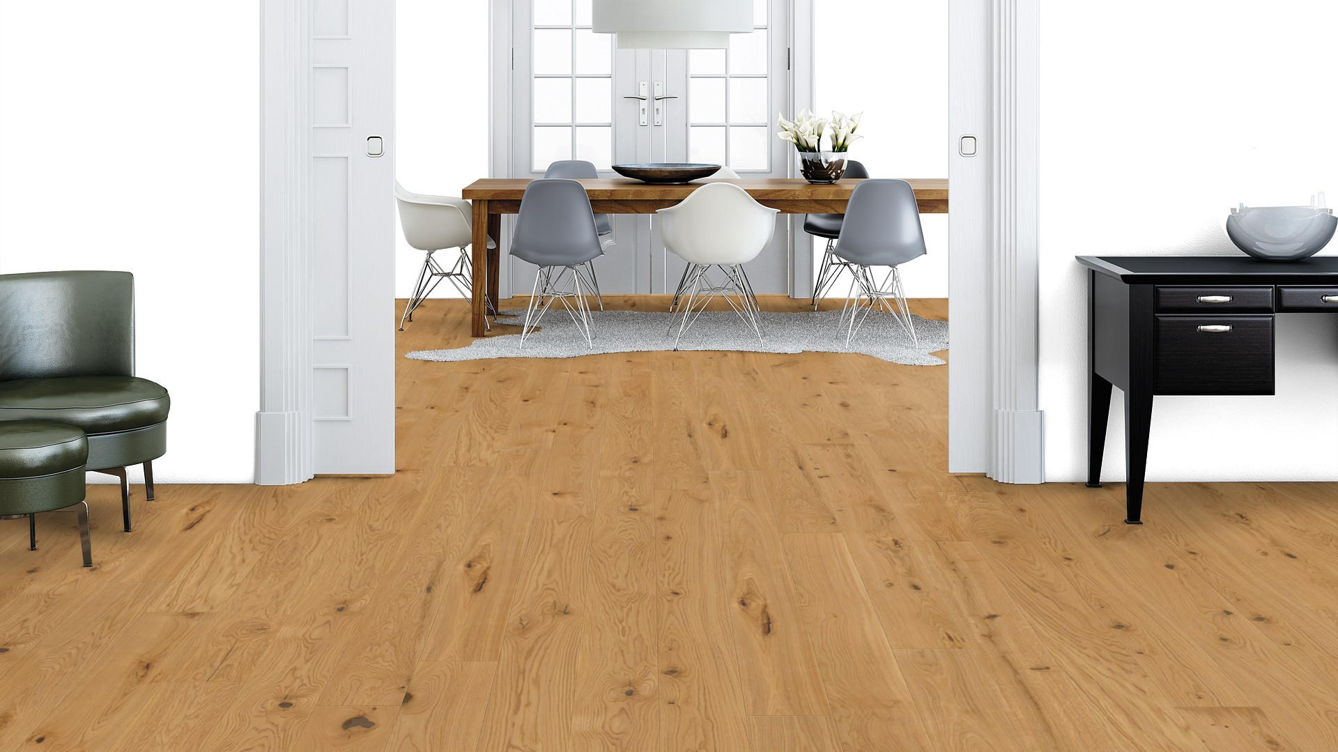 LANDHAUSDIELE, Eiche Wild Gesund-Diele  per  m² - Eichefarben, Trend, Holz (224,5/19,3/1,3cm) - Weitzer Parkett