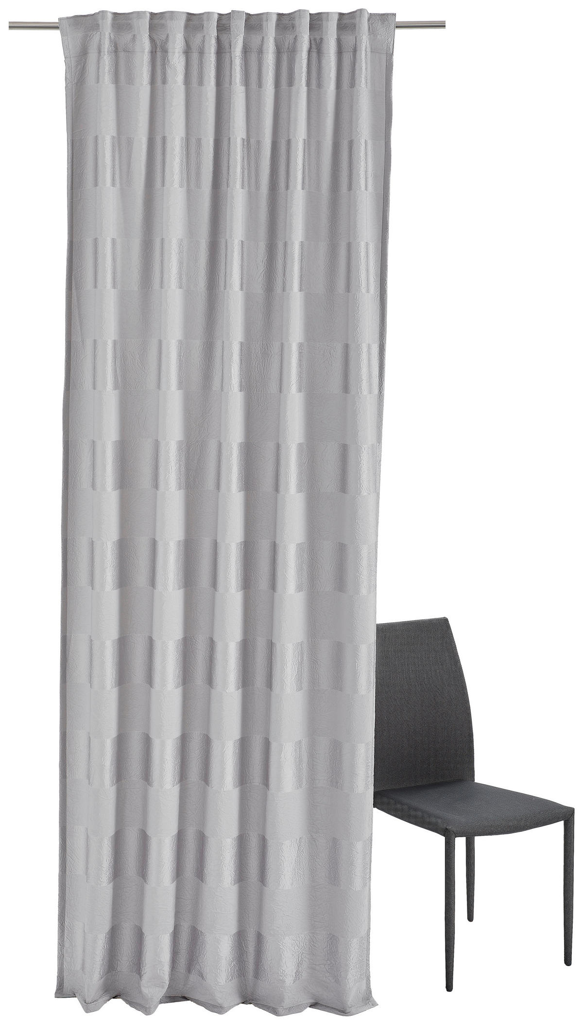 KONČANA ZAVESA  neprosojno  135/245 cm   - srebrne barve, Basics, tekstil (135/245cm) - Esposa