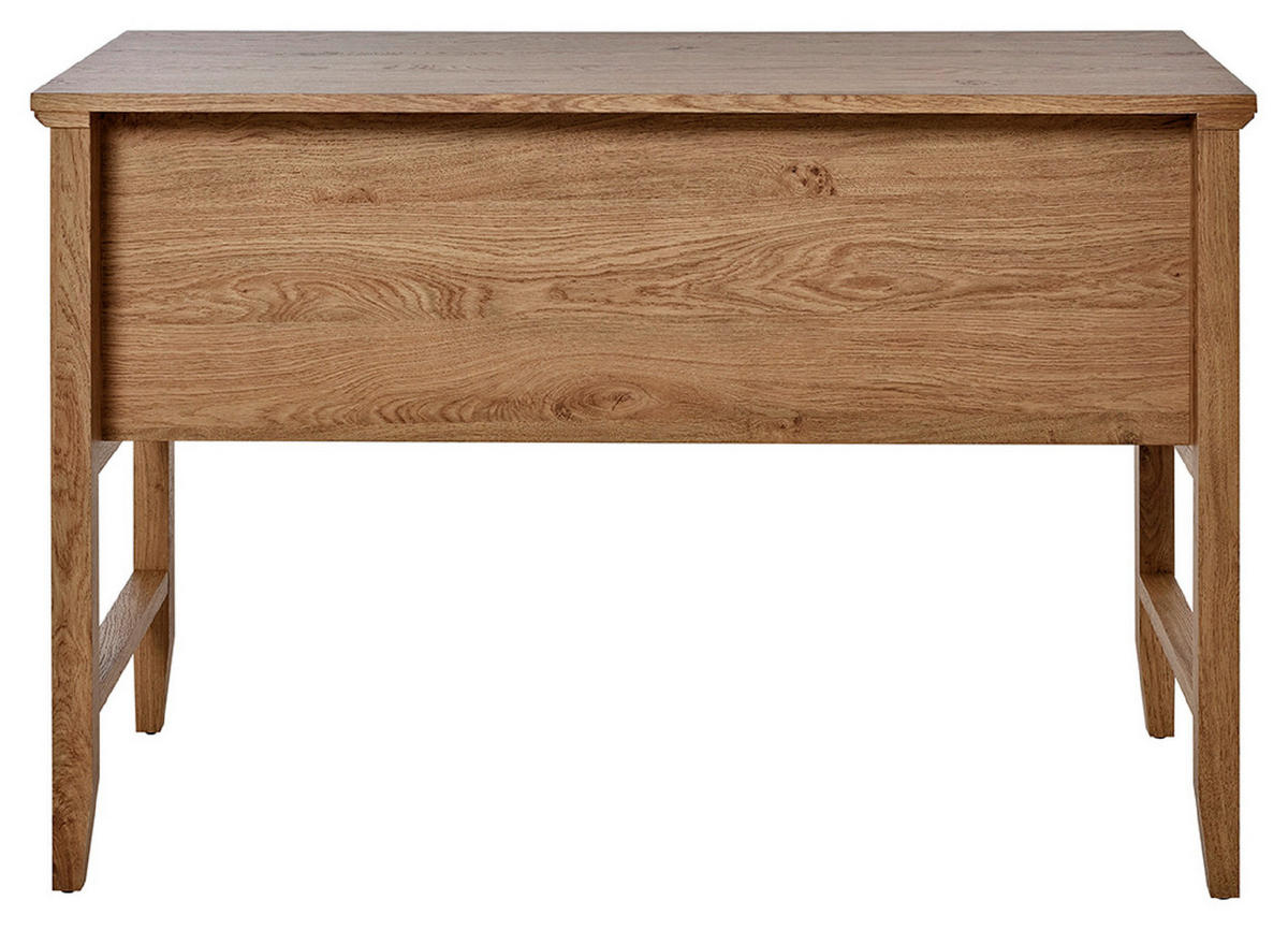 SCHREIBTISCH 120/50/79 cm Eichefarben Stauraum, in verschiedenen Holz-Dekoren erhältlich  - Eichefarben/Silberfarben, MODERN, Holzwerkstoff/Metall (120/50/79cm) - Livetastic