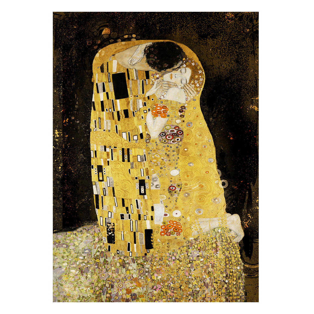 GLASBILD Abstraktes 70/100 cm  - Multicolor, Basics, Glas/Papier (70/100cm)