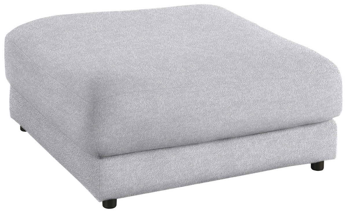 HOCKER in Textil Hellblau  - Schwarz/Hellblau, Design, Kunststoff/Textil (100/86/100cm) - Lomoco