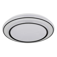 LED-TAKLAMPA LOGAN 39/7 cm  - vit/svart, Klassisk, metall/plast (39/7cm) - Globo