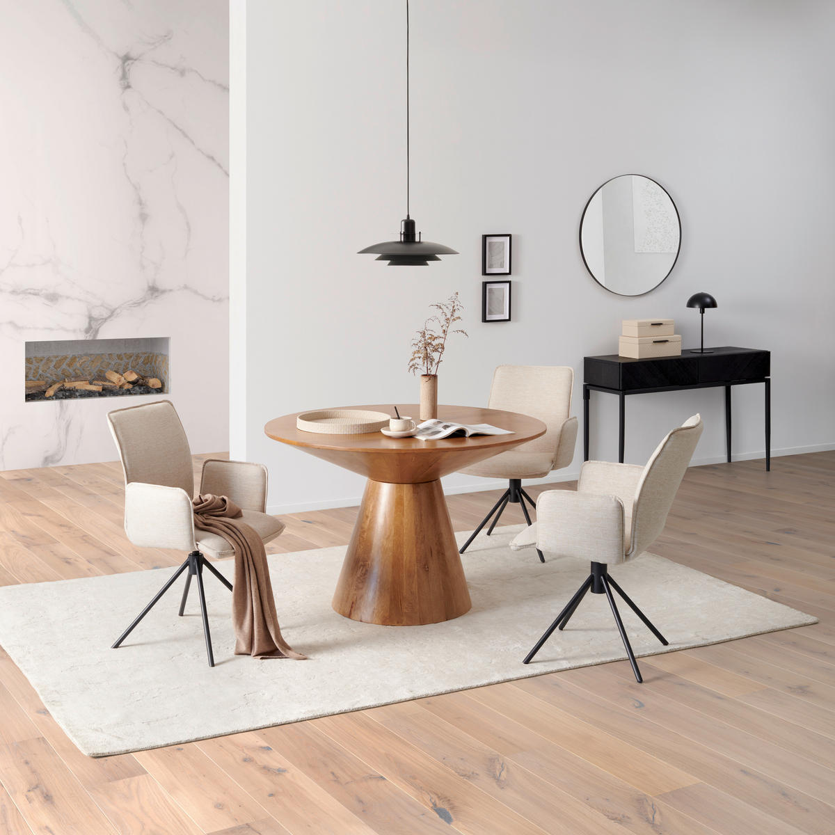 ESSTISCH in Holz 120/120/77 cm  - Naturfarben, MODERN, Holz (120/120/77cm) - MID.YOU