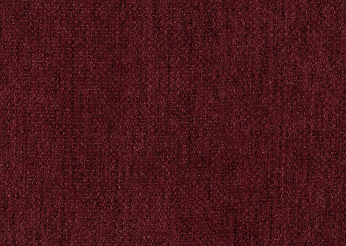 ECKSOFA in Chenille Rot, Bordeaux  - Chromfarben/Bordeaux, Design, Textil/Metall (222/323cm) - Beldomo Style