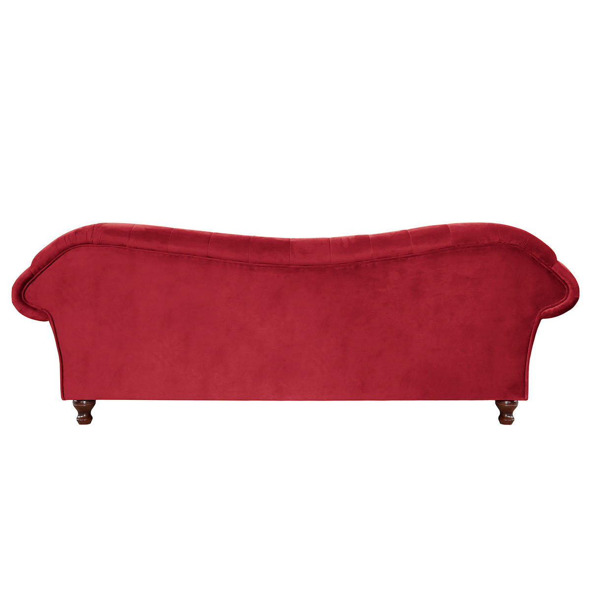 3-SITZER-SOFA SHEFFIELD Mikrofaser Rot  - Rot/Braun, Design, Holz/Textil (230/92/90cm) - P & B