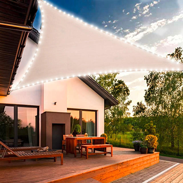 GARTENSONNENSEGEL   - Beige, Trend, Kunststoff (360cm)